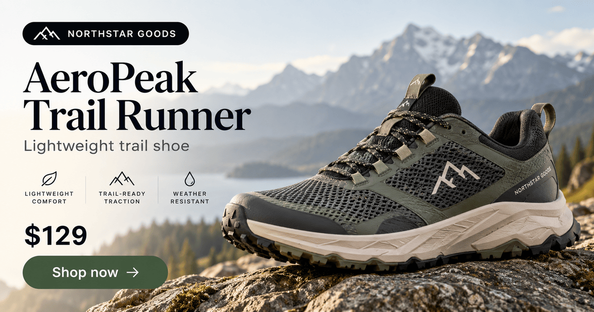 Northstar Goods — AeroPeak Trail Runner Open Graph sample